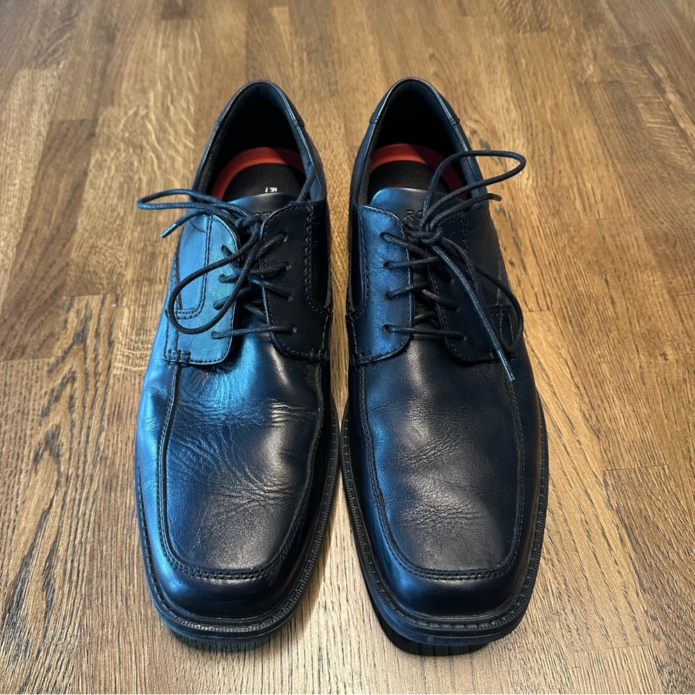 Rockport Black Leather Men's Oxfords